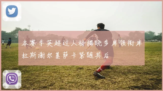 本赛季英超过人榜揭晓多库领衔库杜斯谢尔基萨卡紧随其后